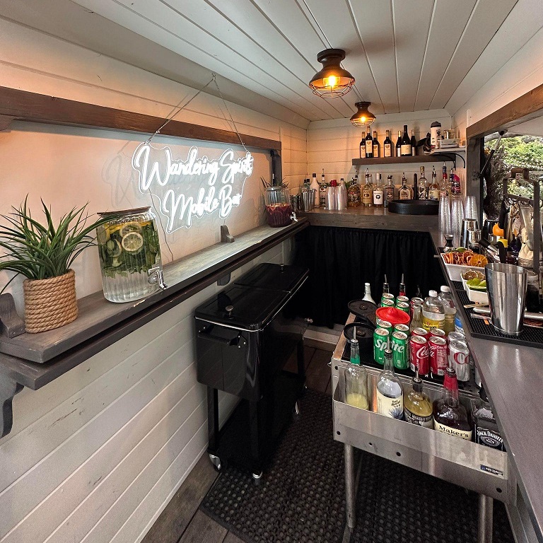 Experience the best mobile bar rental service in Ventura County and Los Angeles with Wandering Spirits' expert bartenders and custom drink menu.