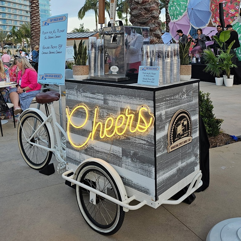 Professional mobile bar services for corporate events, ensuring high-quality beverages and exceptional service tailored to your brand's needs.